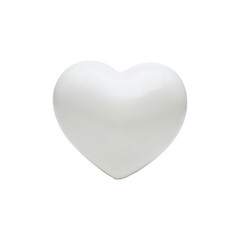 Fototapeta premium Heart-Shaped Object. Symbol Of Love And Purity In Minimalist Design Isolated On Transparent Background