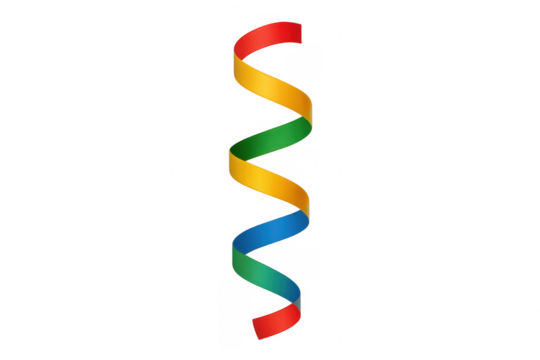 Colorful serpentine streamer ribbon for party celebration