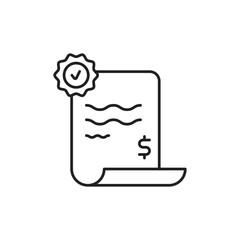 Check Icon, Confirmed Receipt UI for Startups.