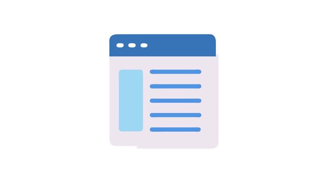 Modern UI interface webpage illustration minimal design concept