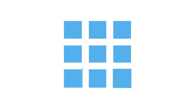 Grid of light blue squares on a White Background