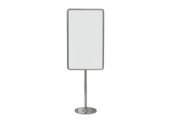 Isolated signage stand mockup for graphic display, information, and promotion messaging