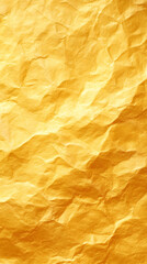 Metallic Gold Foil Crumpled Paper Texture Background Banner Poster Wallpaper