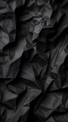 Minimalist Black Crumpled Paper Texture Background Banner Poster Wallpaper