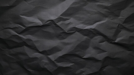 Minimalist Black Crumpled Paper Texture Background Banner Poster Wallpaper