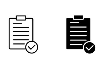Checklist icons. Trendy checklist vector icons set on white background