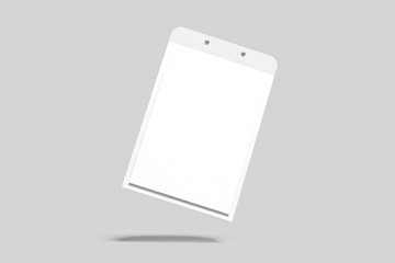  Blank Table Tent Mockup White