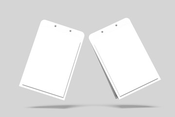  Blank Table Tent Mockup White