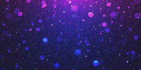 Obraz premium Bright, shiny blue bokeh of water drops on a window texture with a winter glow