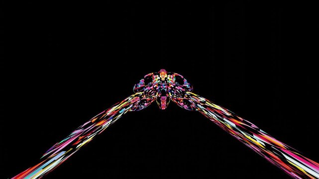 20 seconds geometric angular symmetrical shapes moving distorted shape movement screensaver visualizer entertainment disco nightclub  seamless looping 