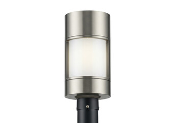 Isolated pathway light fixture for landscaping, outdoor illumination, garden decor. Elegant