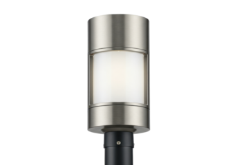 Isolated pathway light fixture for landscaping, outdoor illumination, garden decor. Elegant