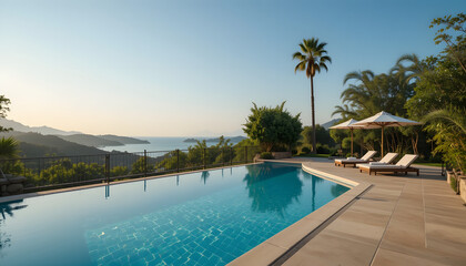 beautifull swimming pool in the middle of a gorgeous area