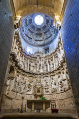 A breathtaking view of a grand, ornate chapel interior
