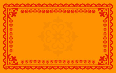 Cinco De Mayo 2025 Background with Traditional Mexican Papel Picado Pattern and Text Space. Great for Cinco De Mayo Banner, Background, Template, Design, Mexican Fiesta, Cinco de Mayo invitation. 