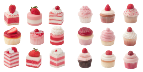 Sweet Treats Display: An inviting display of delicious pastries, each meticulously crafted and adorned with fresh, vibrant fruits. A feast for the eyes and a promise of delightful flavors.