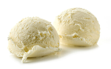 vanilla ice cream scoops