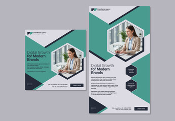 Hexa Grid Social Media Template Set