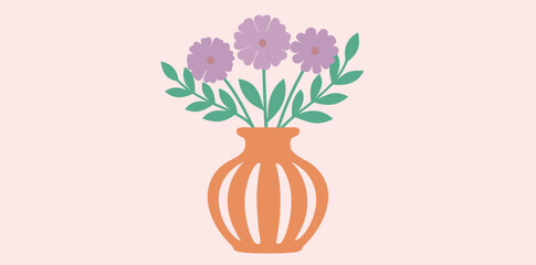 Colorful flowers in a stylish vase creating a serene atmosphere at an artistic setting