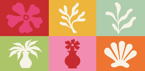 Vibrant floral patterns celebrate nature's beauty in a lively and colorful arrangement