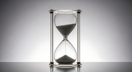 Hourglass timer showcasing the fleeting nature of time and deadlines in business projects