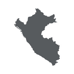 Fototapeta premium Detailed Vector Map of Peru Country Political Borders and Territory Outlines on Transparent Backdrop: Geography, Regions, Cities