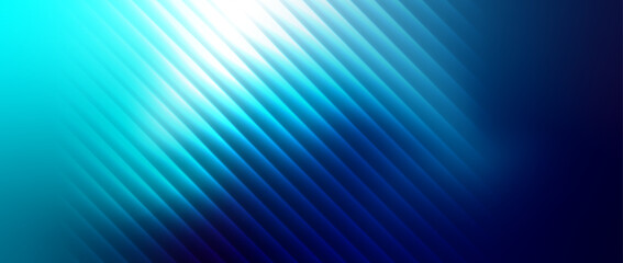Gradient blue abstract background with geometric line shapes