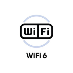Wi-Fi 6 information sign