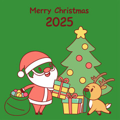 christmas greeting card, festive card,, Merry Christmas Typography Design, Vector illustrations, Cultural & Religions, Vector art Design, Christmas-2025