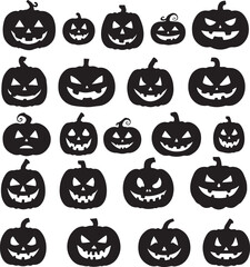 Jack O Lantern Silhouette Collection