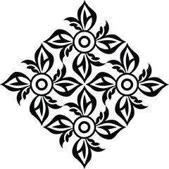 Ornamental vector pattern isolated on white background