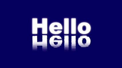 Abstract animation revealing the word Hello with dynamic black. Creative motion explosion text animation. hello text animation . - Powered by Adobe