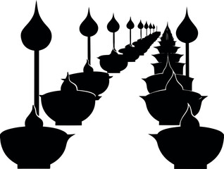 Black and white vector illustration of a Turkish coffee pot for drink and food design art icon