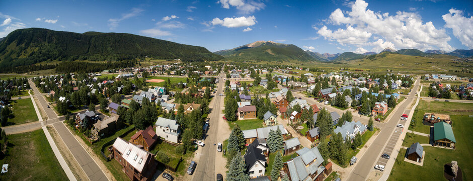 Looking Up Elk Avenue