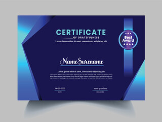 Certificate Template Modern exclusive design 