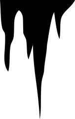 Silhouette of Stalactites Cave Formation