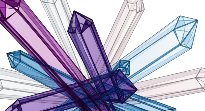 Abstract Crystal Structure Cluster.