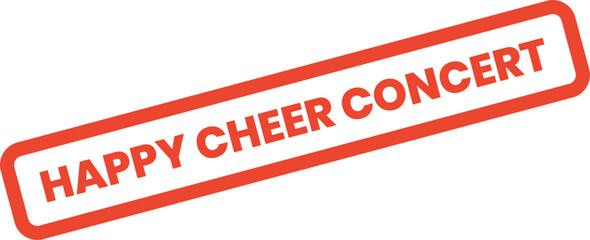Happy Cheer Concert stamp for promoting live music events and exciting performance gatherings