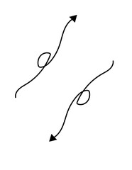 vector illustration of an abstract arrow