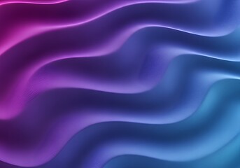 Obraz premium Abstract image of smooth, flowing waves blending from pink to blue, creating a calming and serene gradient with a soft, undulating texture.