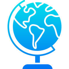 globe for education blue icon