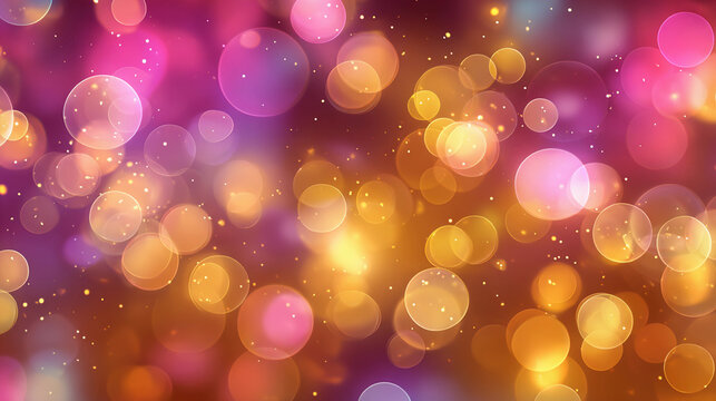 violet yellow abstract bokeh background