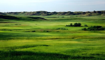 Obraz premium Landscape green backgrounds grassland.