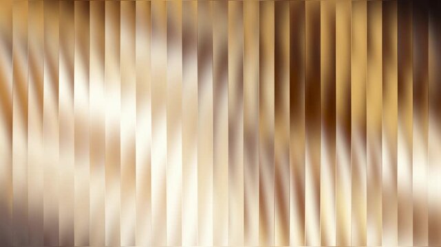 Fractal glass abstract background with vertical golden and beige stripes, creating a sense of depth and light play, perfect for modern design