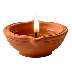 Warm Glow of Diya Used in Puja and Festive Decor