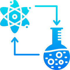 laboratory blue icon