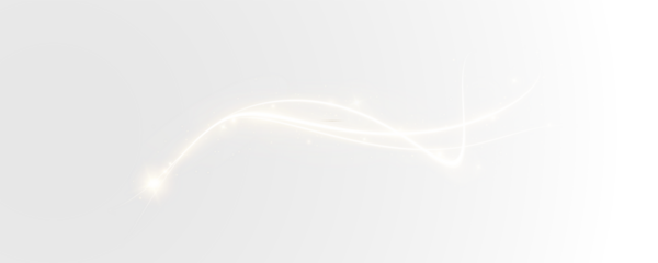 Vector png background with gold glowing lines. Gold glowing lines of speed. Light glow effect. Light trail wave, fire trail line and glow curve swirl.	
