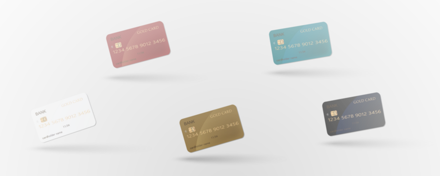 Set of mockups of credit and gift bank cards. Vector template of plastic bank cards png on transparent background.	
 - Powered by Adobe