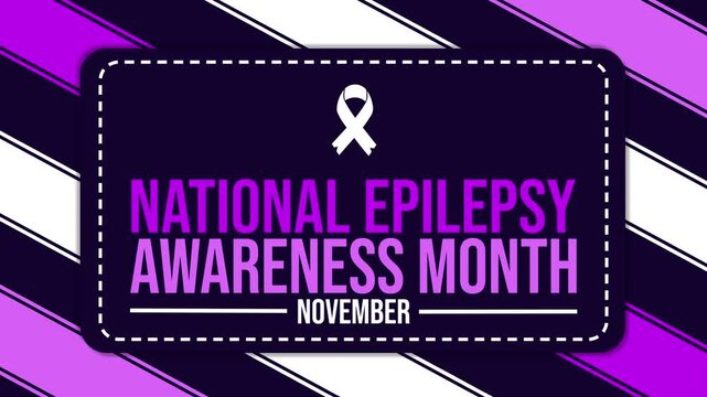 National Epilepsy Awareness Month November | 4K Animated Text Video