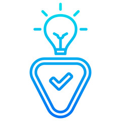 responsible innovation blue icon